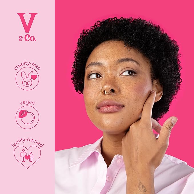 V&Co. Beauty Curly Hair Shampoo & Conditioner Set (12 Oz. Each) with Peptide Technology, Enhances Curl Definition, Sulfate Free Conditioner and Shampoo for Naturally Curly Hair, Gentle, Color Safe