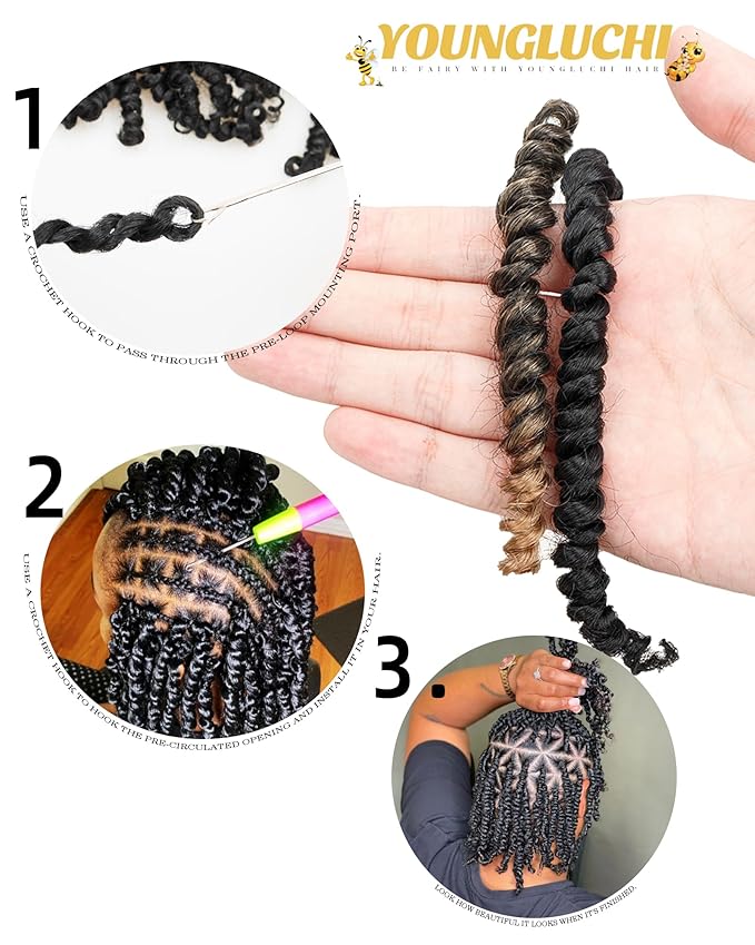 Passion Twist 10 Inch Crochet Hair-Mixed Color Combo Pack(6 packs 1B+2 packs T1B/27),Pre-twisted Pre Looped Soft & Bouncy Synthetic Braided Hair Extensions For Black Women (10 Inch-8 Packs,1B+T27)