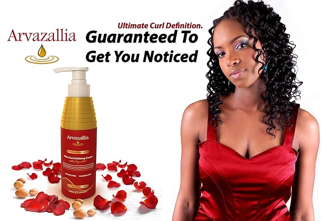 Arvazallia Ultra Curl Defining Cream with Argan Oil for Wavy and Curly Hair