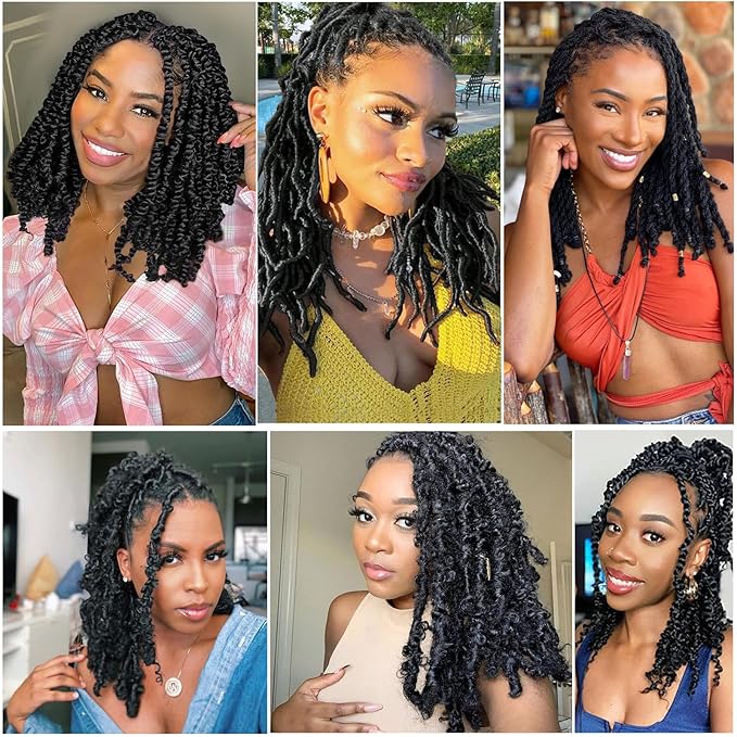 Purple Passion Twist Hair 24 Inch 5 Packs Passion Twist Braiding Hair Water Wave Crochet Hair For Women Passion Twist Crochet Hair/Butterfly Locs/Spring Twist Crochet Braids Hair(24in,Purple)