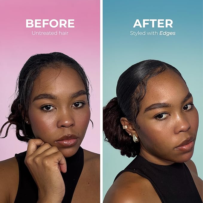 Strong Edge Control for 4c Black Hair with Coconut Oil, Biotin & Castor Oil - Edge Control for Black Hair - Strong Hold Gel for 4c Natural Hair, Long-Lasting Hold that Helps Support Hair Growth 5oz