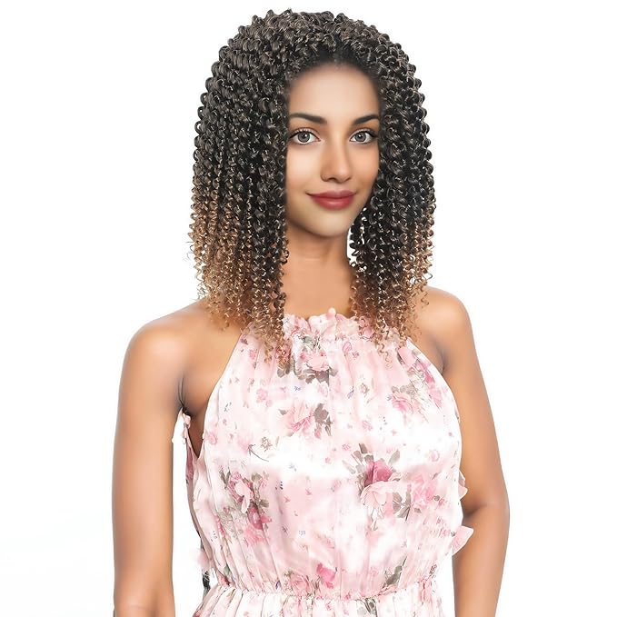RIHANNAHAIR 7 Packs Passion Twist Hair 12 Inch Pre Looped Water Wave Crochet Hair Spring Twist Bohemian Braids for Black Women