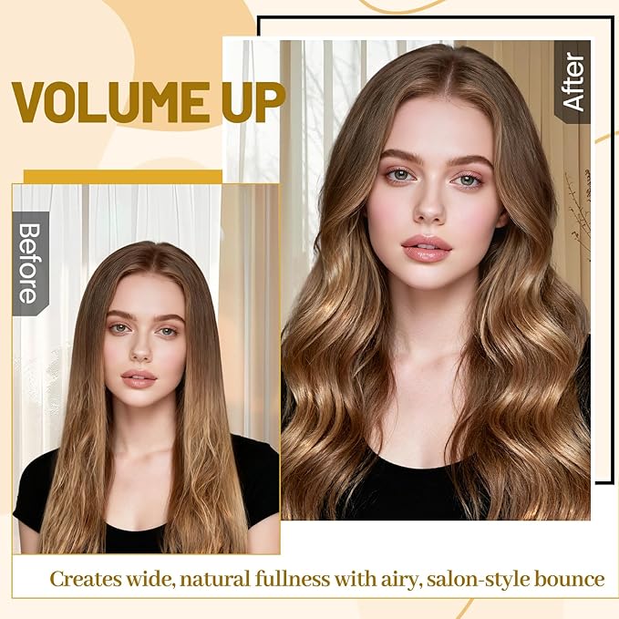 Upgraded Large Round Volumizing Brush for Dyson Airwrap Attachments, 3-Inch Large Barrel Round Brush Attachment Compatible with Airwrap HS01/05/08, Flexible Bristles for Volume Smooth Curling