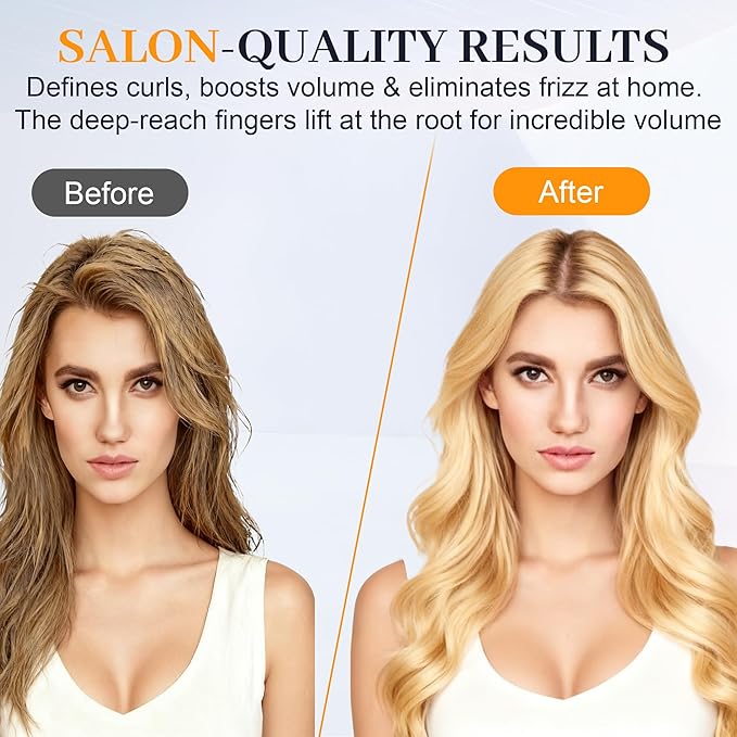 Universal Diffuser Hair Dryer Attachment - Fits Most 1.5-3.2" Blow Dryers, collapsible Diffuser for Curly Wavy Hair to Enhance Curls, Reduce Frizz, Fast Drying Travel Design