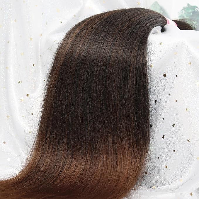 Dorsanee Braiding Hair Pre Stretched 26 Inch 8 Packs Ombre Brown Braiding Hair Extensions for Crochet Box Braids Twists Locs Hair Soft Yaki Texture Hot Water Setting (26inch,#1B/30)