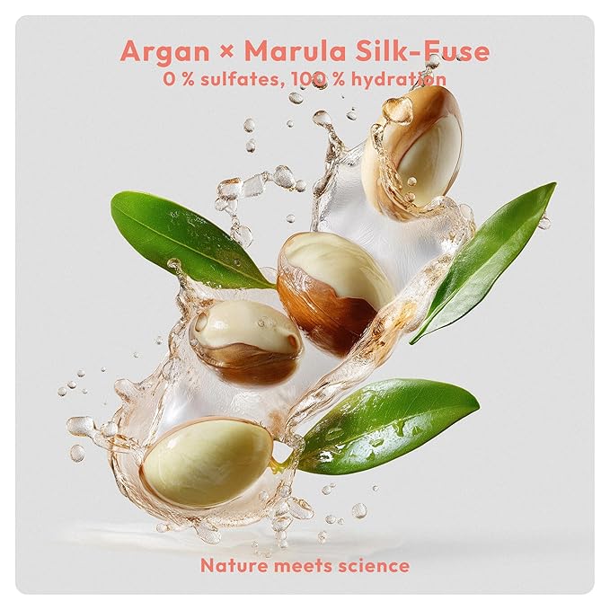 NutriSilk Nourishing Shampoo for Dry, Dull & Frizzy Hair 8.5 fl oz - Sulfate Free Moisturizing Formula with Argan & Marula Oil - Hydrating Anti-Frizz Hair Care for Women