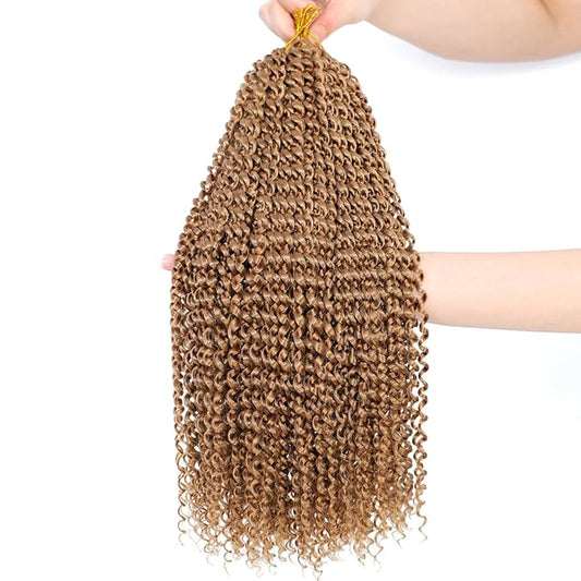 Dansama 7 Packs Passion Twist Hair Water Wave Braiding Hair for Butterfly Style Crochet Braids Bohemian Hair Extensions (24inch (Pack of 7), #27)