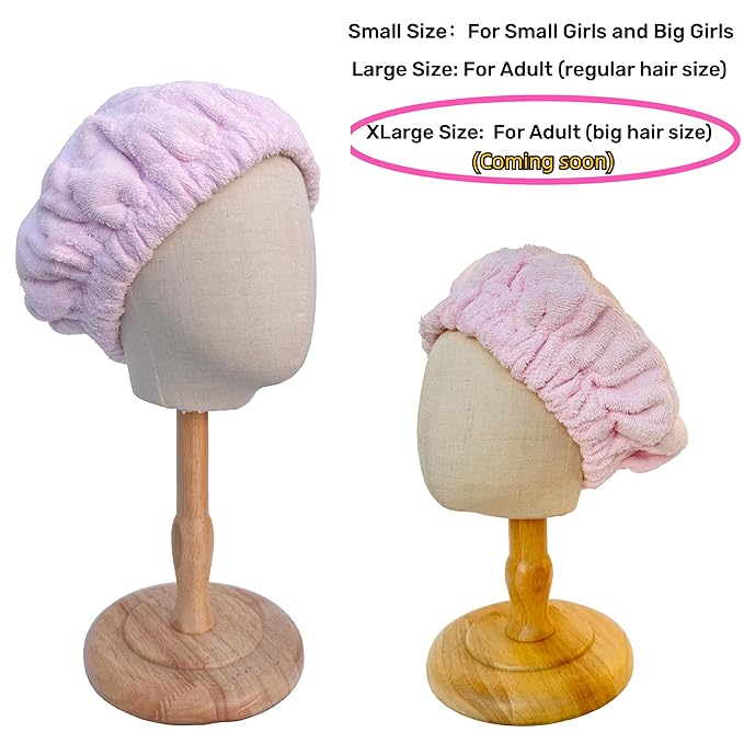 AKISS Flaxseed Deep Conditioning Heat Cap Portable Microwave Hot Bonnet Therapy Hair care Cap For Kids Girls (Skyblue/Scenery, Small)