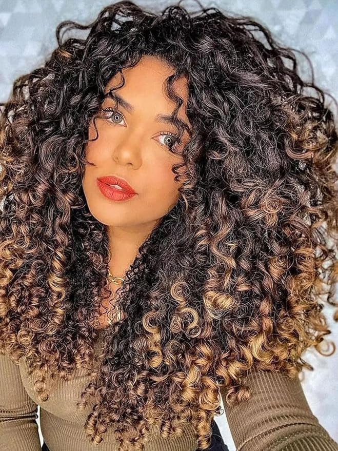 7 Packs Gogo Curl Crochet Hair for Women 12 Inch Pre-Twisted Curly Crochet Hair Pre Looped Deep Ocean Water Wave Beach Curl Crochet Braids Synthetic Braiding Hair Extensions (12 Inch, 1B/30/27)