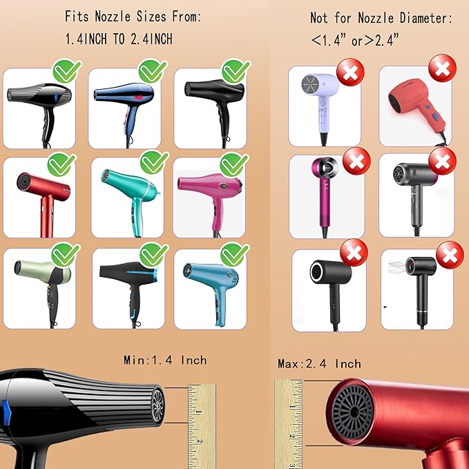 Universal Portable Blow Dryer Diffuser for Curly and Natural Wavy Hair, Hair Dryer Diffuser for Curly and Natural Wavy Hair (Black&Purple)