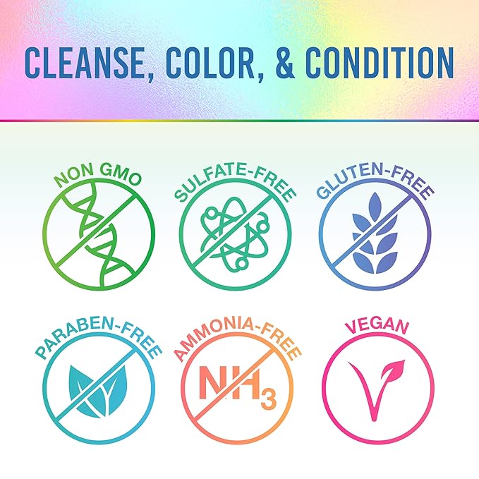 Punky Colour 3-in-1 Color Depositing Conditioner & Hair Cleanser - Bluemania, Semi Permanent Hair Color Conditioner, Long-Lasting Hair-Dye, 8.5 fl oz.