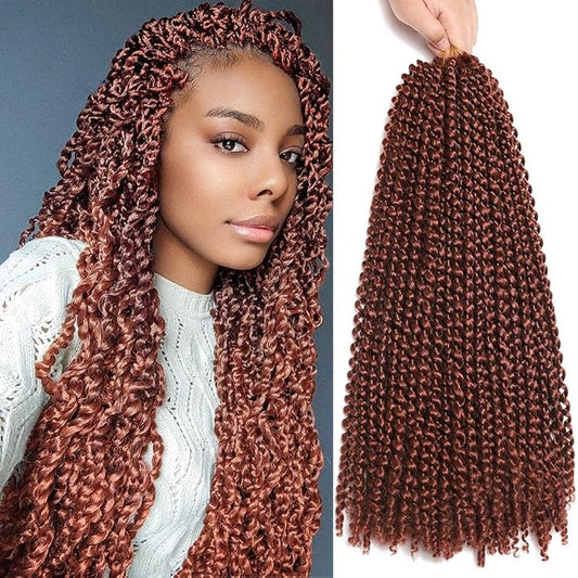 Passion Twist Hair 30Inch 6 Packs Passion twists Crochet Hair Water Wave Crochet Hair for Black Women (30 Inch (Pack of 6), 350#) … …