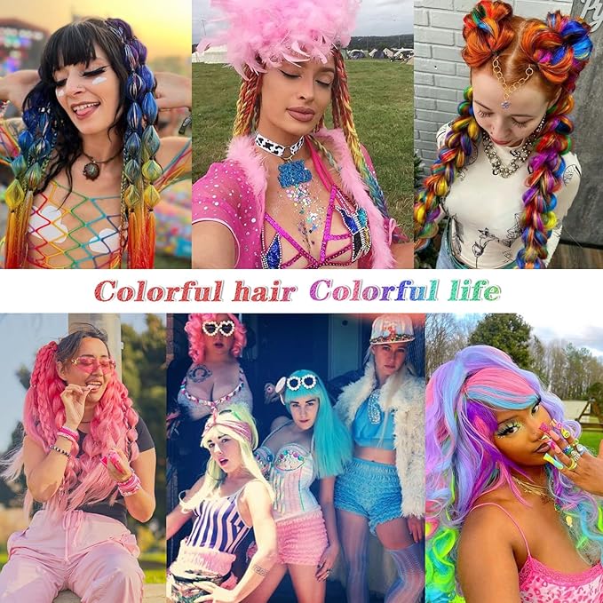 Purple Pre Stretched Braiding Hair with Tinsel Glitter 30 Inch Box Braid Hair Extensions Shinny 3 Packs Yaki Texture Pre Feathered Festival Braids Hair