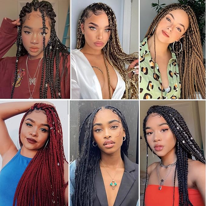 Pre-stretched Braiding Hair - 26 Inch 8 Packs Ombre Gray Super Long Braiding Hair For Twist or Box Braids, Yaki Texture Hot Water Setting Synthetic(26 Inch, T-Gray-8P)