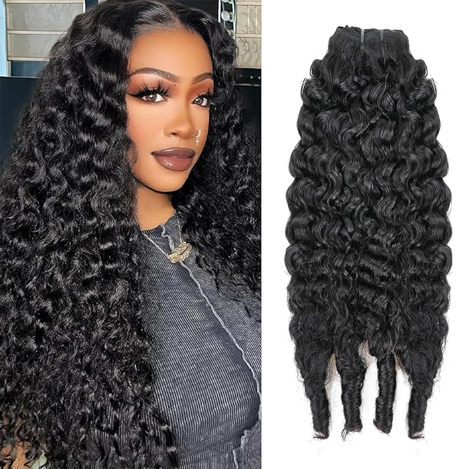 Burmese Curly Clip In Hair Extensions Real Human Hair 8pcs 120g/Set Spirally Curly Classic Clips Ins Full Head For Black Women 24 Inch Natural Black