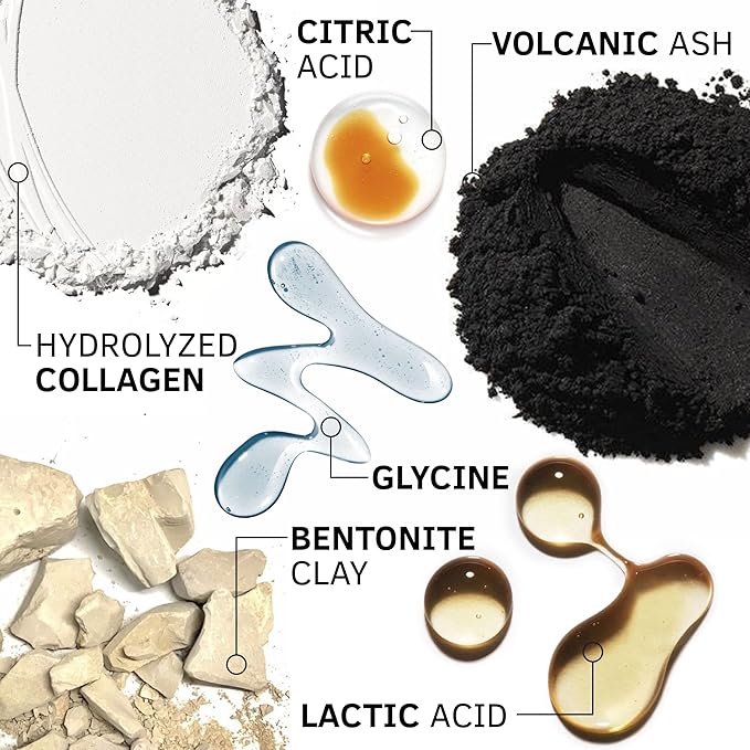 Hard Water Shampoo & Conditioner Set | Hydrating Hair Treatment for Shine & Manageability | Clarifying Wash with Bentonite Clay, Volcanic Ash, Lactic Acid | Metal Detox Shampoo with Collagen 32 FL oz