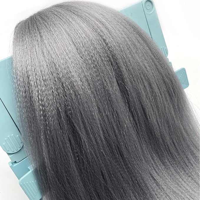 Grey Braiding Hair Pre Stretched 30 inch Kanekalo Gray Braiding Hair Extensions for Braiding Box Braids Jumbo Synthetic Long Micro Yaki Kids Knotless Pre Stretched Braiding Hair 3 pack