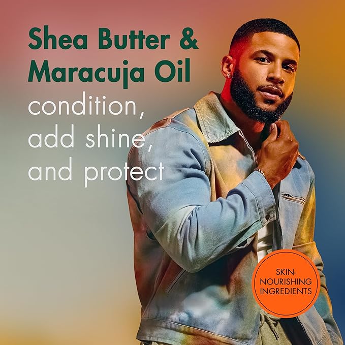 SheaMoisture Beard Kit for Men – Beard Wash, Conditioning Beard Oil, Full Beard Detangler + Beard Balm with Shea Butter & Maracuja Oil, Gifts for Men (4 Piece Set)