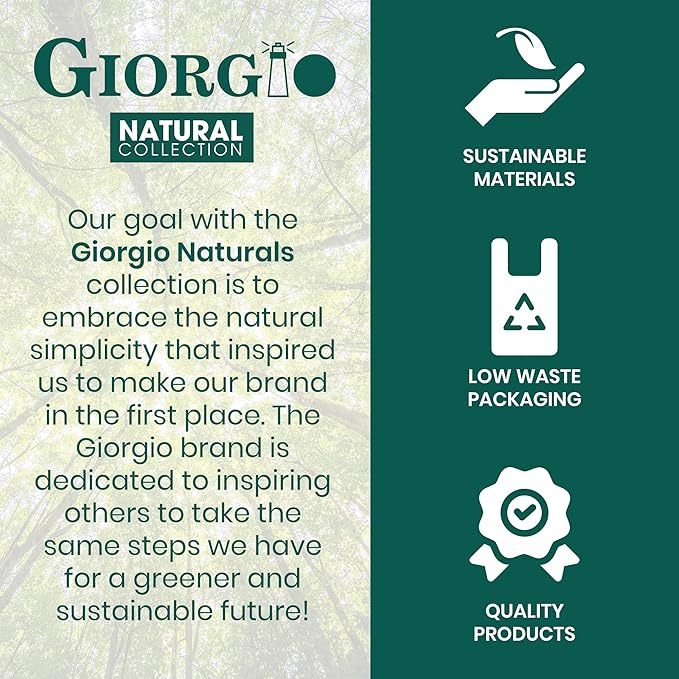 Giorgio GIONAT7 Large Natural Wooden Comb - Detangler Wide Tooth Comb for Curly, Long, and Thick Hair - Bamboo and Beechwood Organic Hair Comb