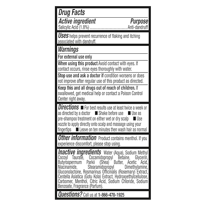SheaMoisture Anti-Dandruff Pre-Wash Apple Cider Vinegar & Salicylic Acid To Gently Exfoliate & Remove Flakes System for a Healthier Scalp 4 oz
