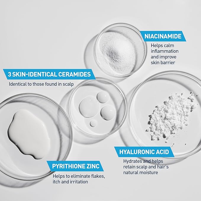 CeraVe 2 In 1 Hydrating Anti Dandruff Shampoo And Conditioner Twin Pack, 1% Pyrithione Zinc Dandruff Treatment Helps Eliminate Dandruff, Color Safe & Sulfate Free, 12 Fl Oz Each (Set of 2)