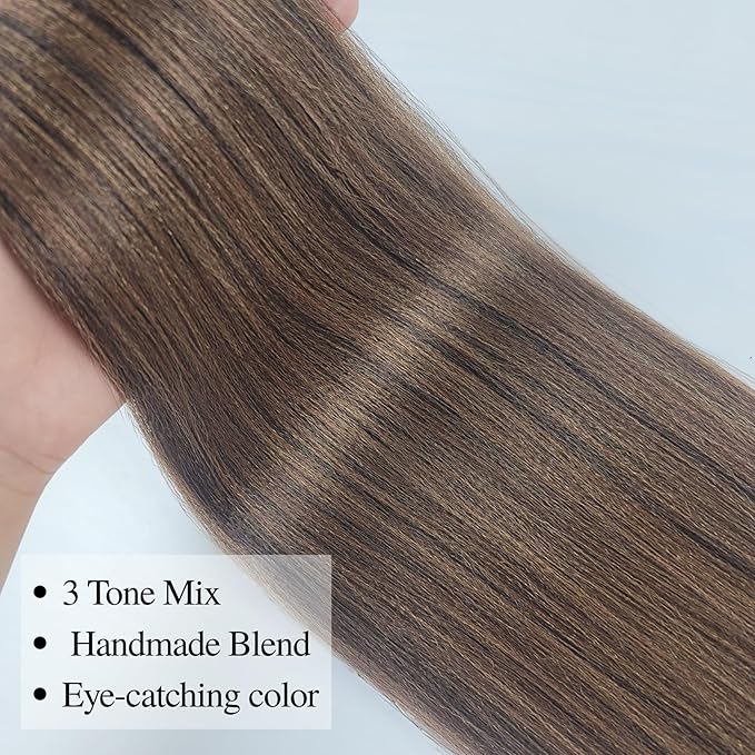 Fawn Brown Braiding Hair Pre stretched Braiding Hair for Braids Knotless Ez Braids（Packs of 3,26",10 OZ）