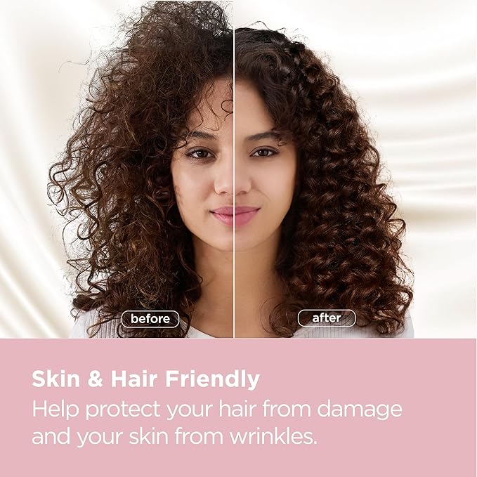 Bedsure King Size Satin Pillowcase Set of 2 - Pink Silky Pillow Cases for Hair and Skin with Envelope Closure, Similar to Silk Pillow Cases, Valentine Gifts for Women Girls, 20x36 Inches, 2pcs