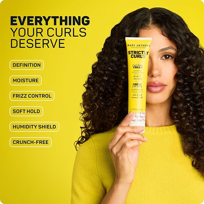 Marc Anthony Curl Cream with Shea Butter & Oils Defines & Softens Curly & Wavy Hair, Set of 2