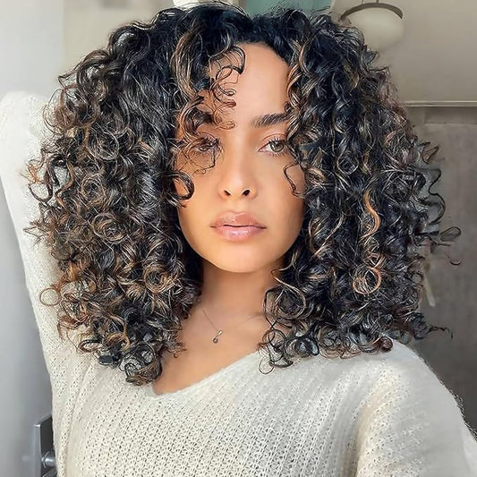 Vomella GoGo Curl Crochet Hair 8 Packs Water Wave 10 Inch Curly Crochet Hair for Women Short Beach Curl Synthetic Deep Twist Hair Extensions(P30#)