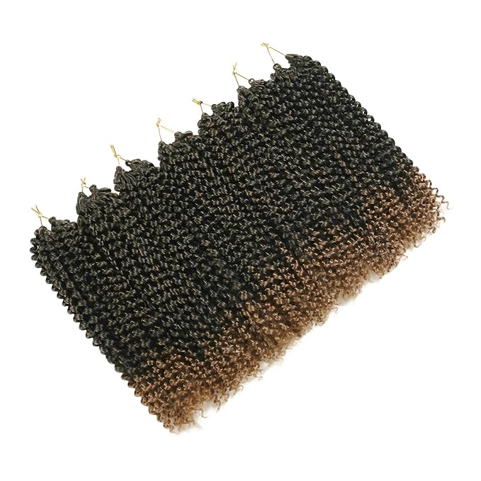 RIHANNAHAIR 7 Packs Passion Twist Hair 12 Inch Pre Looped Water Wave Crochet Hair Spring Twist Bohemian Braids for Black Women