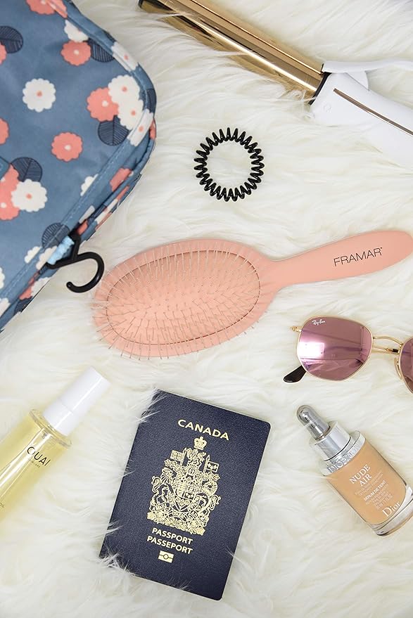 Framar Detangling Brush for Curly Hair – Hair Brushes for Women, Wet Detangler Hair Brush, Wet Hairbrush For Women, Hairbrushes, Hair Brush Detangler – Reduces Hair Breakage Champagne