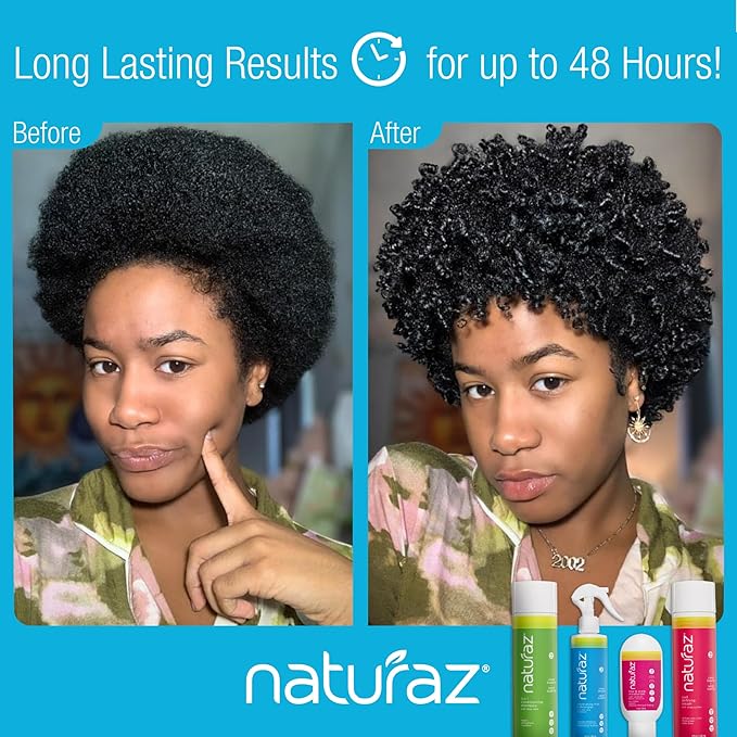 3-Step Moisture Burst System for Tight Curls & Coils with Curly Hair Shampoo, Leave In Conditioner Spray & Hair & Scalp Moisturizer – Softens Dry Hair, Detangles, Boosts Growth & Soothes Scalp