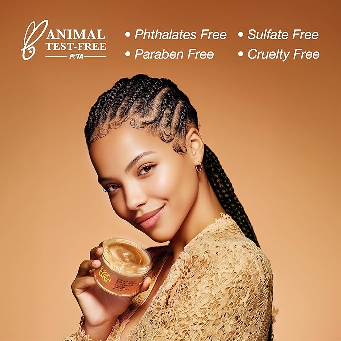 Edge Lux Edge Gro+ Real 24K Gold Repairing Edge Control Gel with Castor Oil, Biotin, Miracle Mineral, and Pearl Powder - Strengthening Hair Gel for All Hair Types, 3.53 Ounce