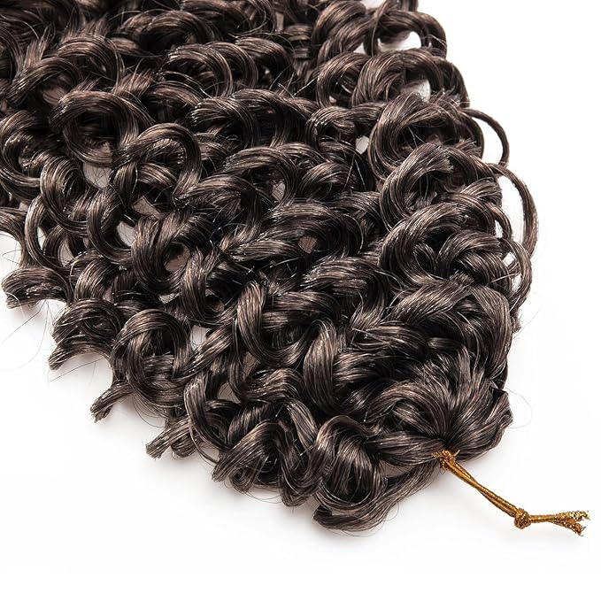 YXCHERISHAIR 8 Packs Curly Crochet Hair GoGo Curl Crochet hair for Black Women Deep Wave Braiding hair,Synthetic Bohemian Crochet Braid Water Wave Crochet hair Extensions (1B/30, 24inch)