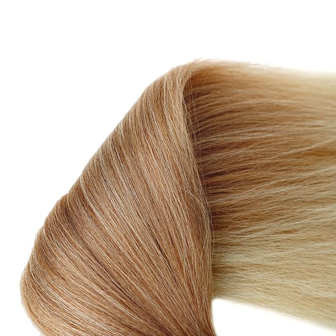 Dorsanee Ombre Light Brown Braiding Hair Pre Stretched 24 Inch 3 Packs Braiding Hair Extensions for Box Braids Twists Locs Soft Yaki Texture Hot Water Setting (#Ombre Light Brown)