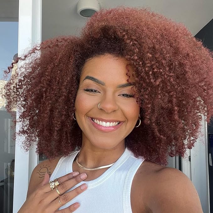 Lady Miranda Pure Color Afro kinky Curly Braiding Hair Extensions Jerry Curl Crochet Hair 3X Braid Hair 11" Short Synthetic Hair Styles (350#)