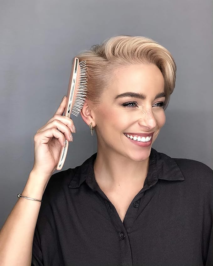 Framar Detangling Brush for Curly Hair – Hair Brushes for Women, Wet Detangler Hair Brush, Wet Hairbrush For Women, Hairbrushes, Hair Brush Detangler – Reduces Hair Breakage Champagne