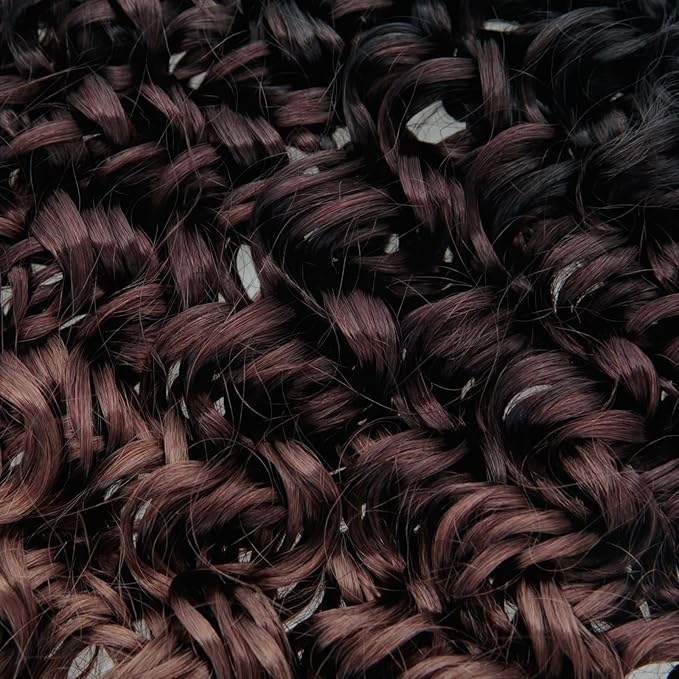 YXCHERISHAIR 8 Packs Curly Crochet Hair GoGo Curl Crochett hair for Women Deep Wave Braiding hair,Synthetic Bohemian Crochet hair Extensions(1B/33/30, 14inch)