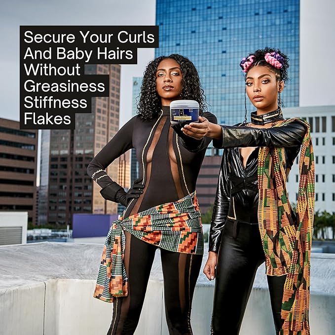 Black Panther Edge Control Gel For 4C Natural And Relaxed Hair, Enriched With Multi Vitamins, Non-Greasy, Non-Flaking, No White Cast, 24 hrs hold, Supports Hair Growth, Protective Hair Types