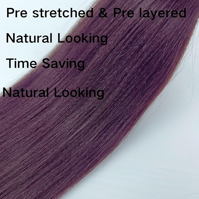 Kids Braiding Hair Pre stretched 16 inches Color 2 Yaki ez Braid Braiding Hair for Kids Knotless Braids