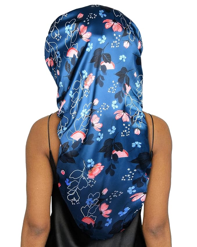 YANIBEST Long Bonnet Braid Bonnet for Sleeping Adjustable Satin Silk Bonnet for Braids Sleep Bonnet for Women Locs