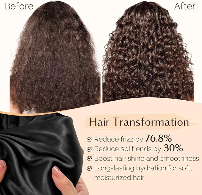 YANIBEST Silk Bonnet Satin Bonnet for Sleeping Women Men, Adjustable Double Layer Hair Bonnet for Curly Braids Reduce Frizz