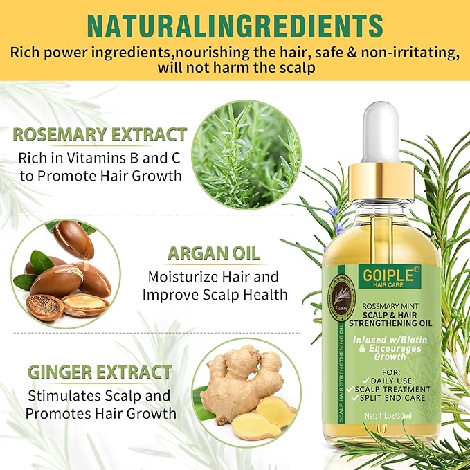 Edge Control Wax Strong Hold Non-greasy Hair Styling Gel - Edge Wax No Flaking Edge Control for Black Hair Edge Wax for Women Rosemary Hair Oil for Hair Growth Edge Brush Hair Braid Bonnet(7pcs)