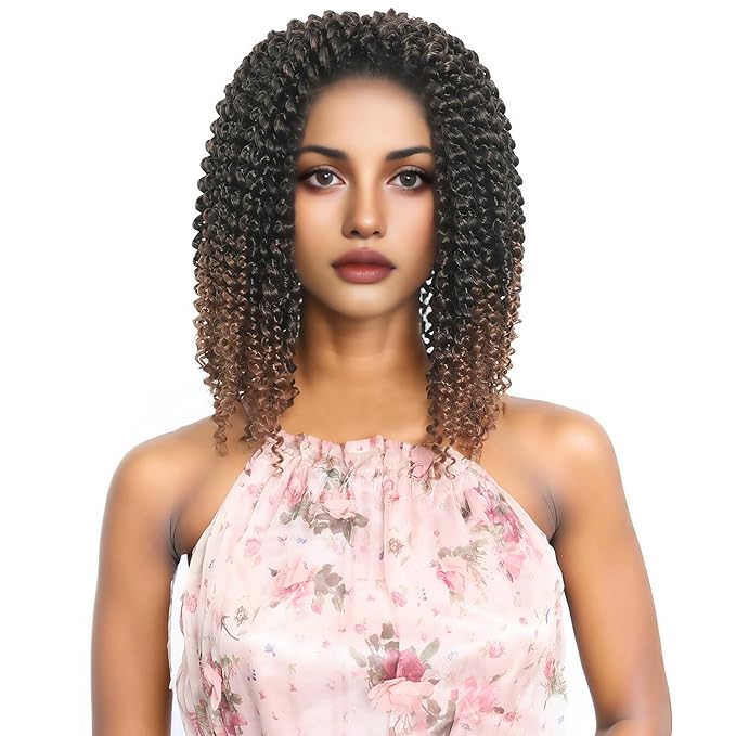 RIHANNAHAIR 7 Packs Passion Twist Hair 12 Inch Pre Looped Water Wave Crochet Hair Spring Twist Bohemian Braids for Black Women