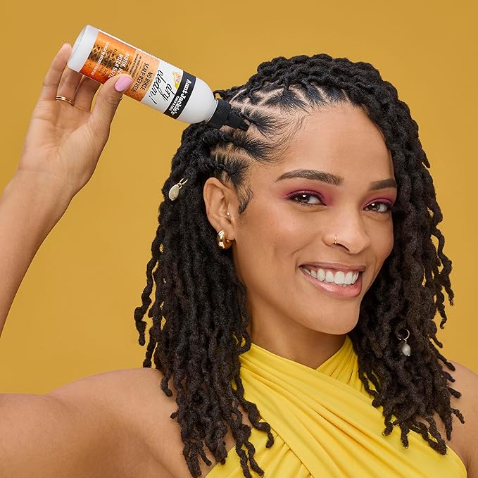 Aunt Jackie's Braid + Twist Collection Dry Clean! No Rinse Scalp Refresh – Detox and Moisturize Scalp with Witch Hazel, Scalposine, Biotin, and Honey – 6 fl oz