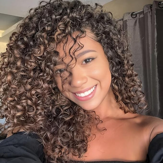 Vomella GoGo Curl Crochet Hair for Black Women 8 Packs 12 Inch Water Wave Curly Crochet Hair Ocean Wave Beach Curl Synthetic Crochet Hair Extensions(T30#)