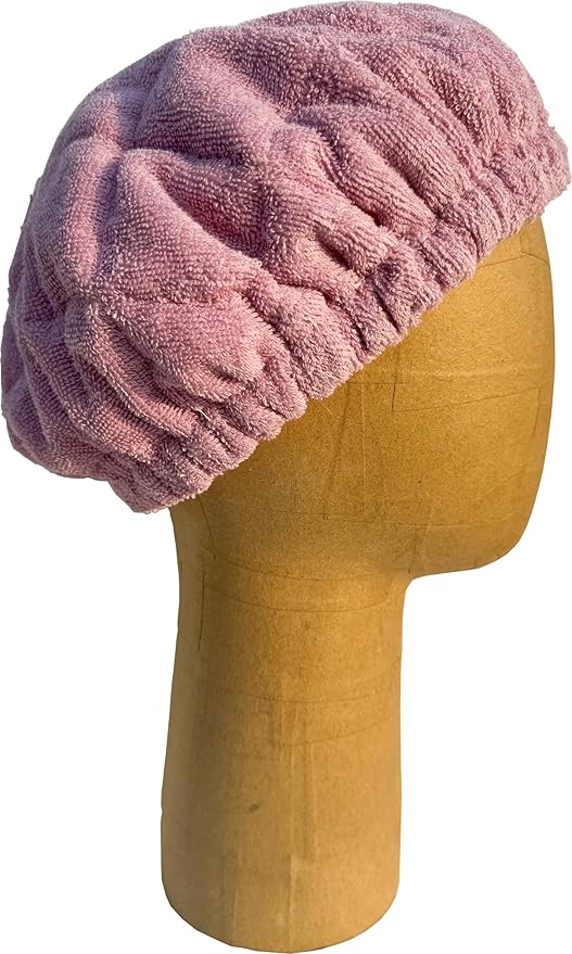 AKISS Flaxseed Deep Conditioning Heat Cap Portable Microwave Hot Bonnet Therapy Hair care Cap For Women (Pink Lavender/Unicorn, Large)