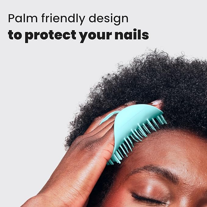 Tangle Teezer Scalp & Shampoo Hairbrush, to Exfoliate, Massage, and Cleanse, for All Hair Types, Mint