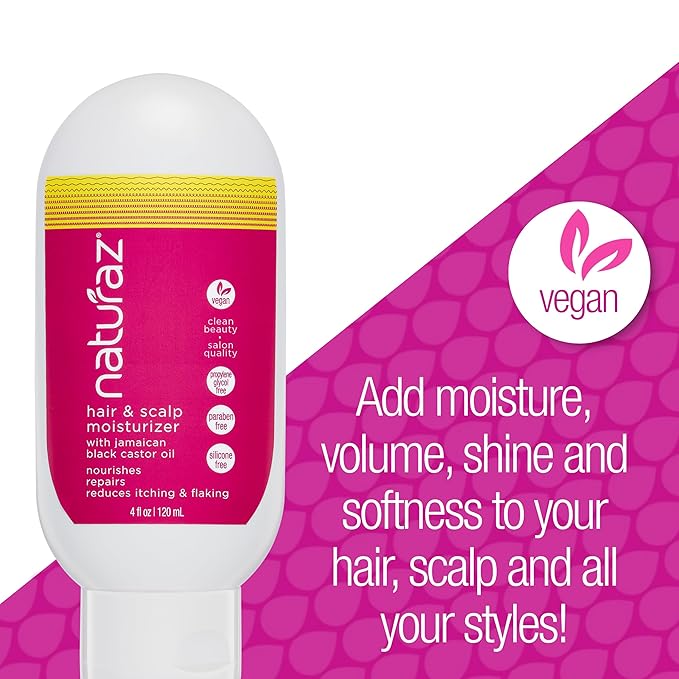 Hair & Scalp Moisturizer | Conditioning Leave In for Dry, Damaged, Curly Hair | Nourishing Moisturizer to Support Growth, Reduce Itching & Flaking | 4 Fl Oz
