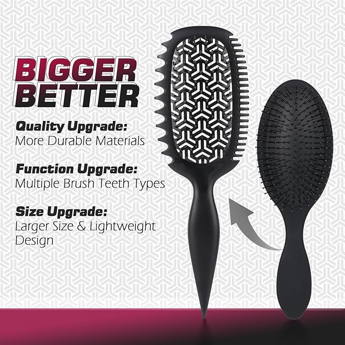 Candy Brush Curl Defining Vented Hair Brush for Effortlessly Detangling Shaping and Styling, Airflow Brush with EdgeLift for All Wet or Dry Hair Types for Women and Girl, Reduce Pulling and Frizzing